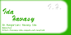 ida havasy business card